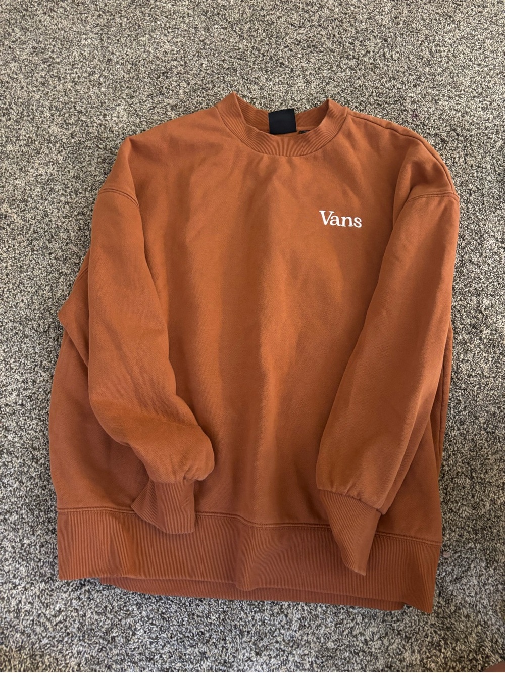 Vans Men's Burnt Orange Crewneck Sweatshirt